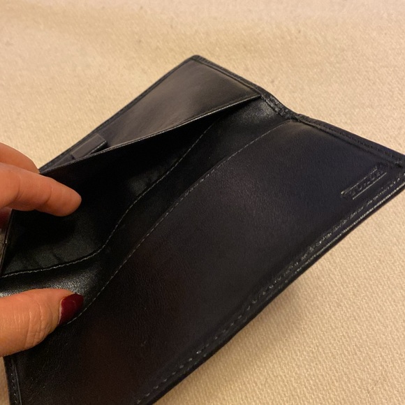 COACH Black Checkbook Bi-fold Wallet - Picture 8 of 8